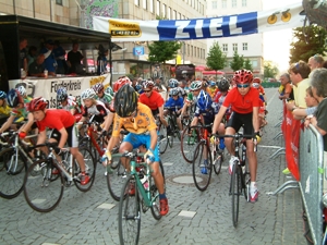 Start zum Prolog in der Geraer Innenstadt