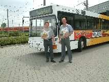Hagen Poser und Andreas K&ouml;tteritzsch, Busfahrer beim GVB