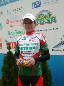 Isabelle N&ouml;dlich auf Platz drei beim Geschicklichkeitsfahren