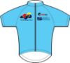 Hellblaues Trikot der MCS Management & Computer Systems GmbH / F&uuml;hrungstrikot U11w