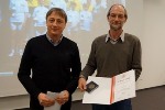 Thüringer Radsport-Verband ehrt Jens Wenzel mit der Ehrenplakette in Silber.