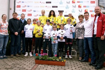 Die erfolgreichsten Radsportlerinnen und Radsportler bei der 11. Ostth&uuml;ringen Tour 2013.